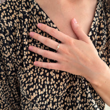 Load image into Gallery viewer, Three Stone Diamond Ring in Sterling Silver and 18carat Gold
