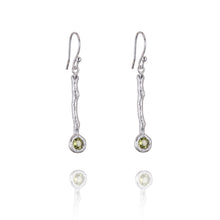 Load image into Gallery viewer, Drop Earrings set with Semi Precious Gemstone