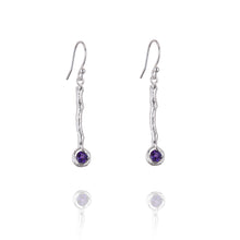 Load image into Gallery viewer, Drop Earrings set with Semi Precious Gemstone