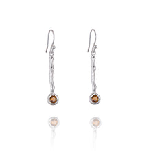 Load image into Gallery viewer, Drop Earrings set with Semi Precious Gemstone