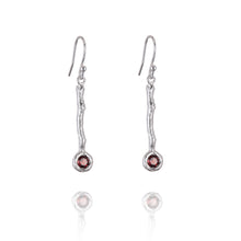 Load image into Gallery viewer, Drop Earrings set with Semi Precious Gemstone