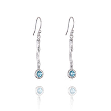 Load image into Gallery viewer, Drop Earrings set with Semi Precious Gemstone