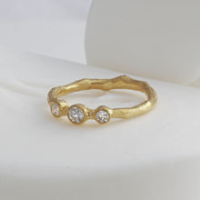 Load image into Gallery viewer, 9ct Yellow Gold and Diamond Ring