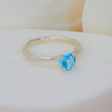 Load image into Gallery viewer, Heart Shaped Swiss Blue Topaz
