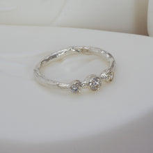 Load image into Gallery viewer, Sterling Silver and Diamond Ring