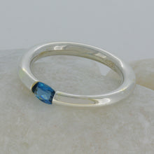 Load image into Gallery viewer, London Blue Topaz Tension Ring