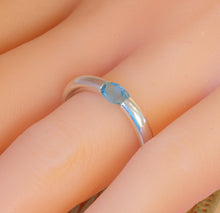Load image into Gallery viewer, Tension Ring in Swiss Blue Topaz