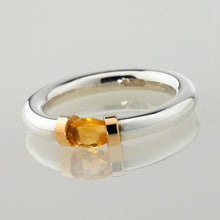 Load image into Gallery viewer, Citrine Tension Ring