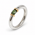 Green Sapphire Tension Ring