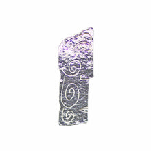 Load image into Gallery viewer, Long Sterling Silver Rock Carving Pendant
