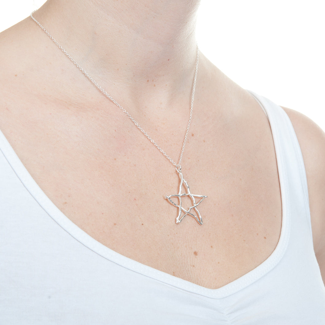 Pentacle Necklace in Silver