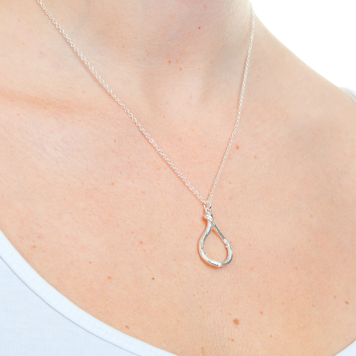 Woodland Style Pendant in Silver