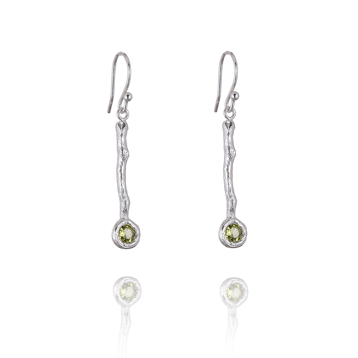 Drop Earrings set with Semi Precious Gemstone