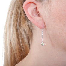 Load image into Gallery viewer, Drop Earrings set with Semi Precious Gemstone
