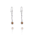 Drop Earrings set with Semi Precious Gemstone