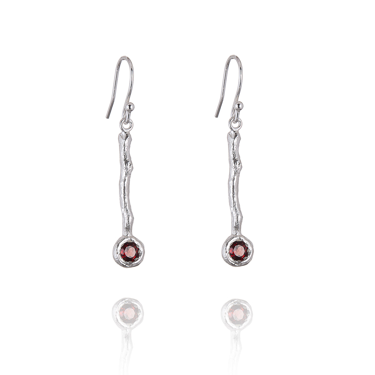 Drop Earrings set with Semi Precious Gemstone