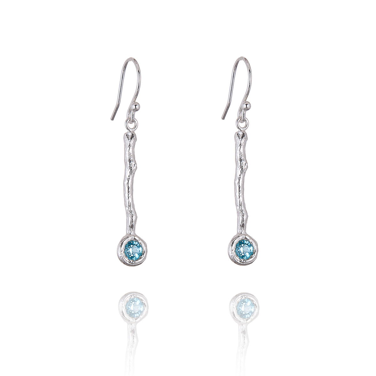 Drop Earrings set with Semi Precious Gemstone