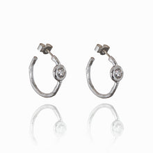 Load image into Gallery viewer, Cubic Zirconium Earrings In Silver
