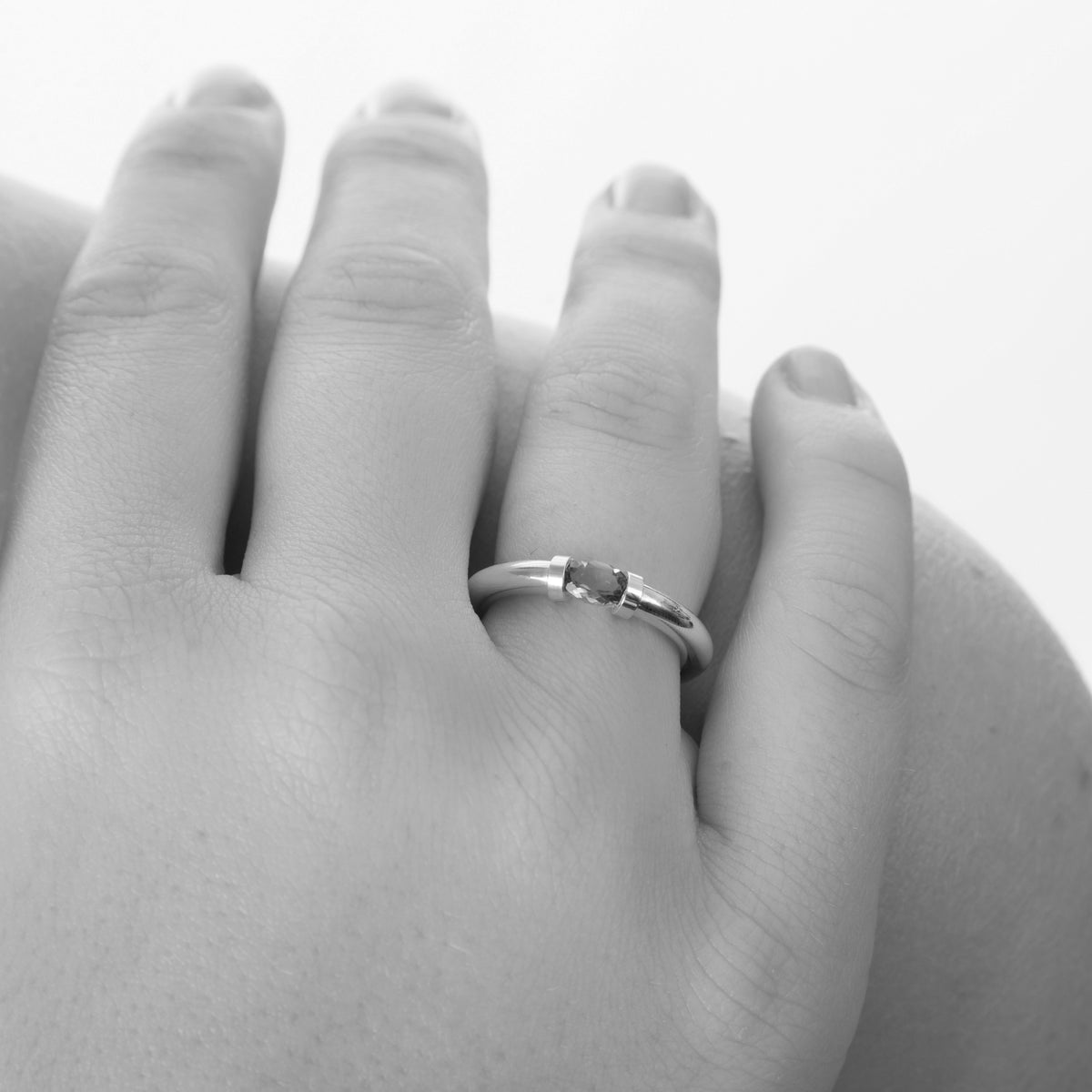 African Garnet Tension Ring