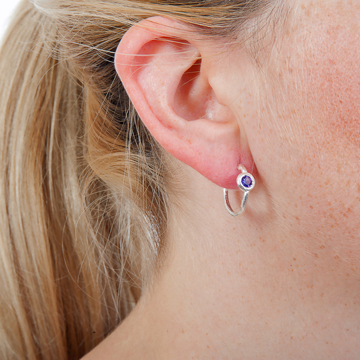 amethyst hoops 