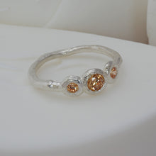 Load image into Gallery viewer, champagne diamond coloured cz ring
