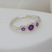 Load image into Gallery viewer, Coloured Gem Set Three Stone Ring
