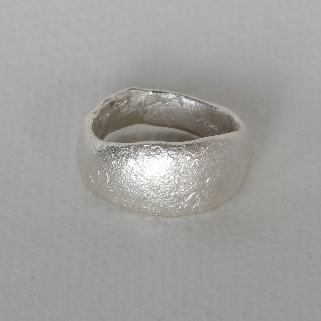 Freeform Sculpted Ring in Hallmarked Siver